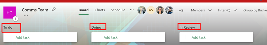 Stay on top of task using Planner/To Do App/MS teams task planner